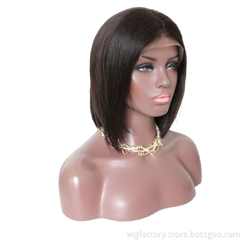New arrival 4x4 bob wigs human hair lace front, cheap price straight lace front bob wig